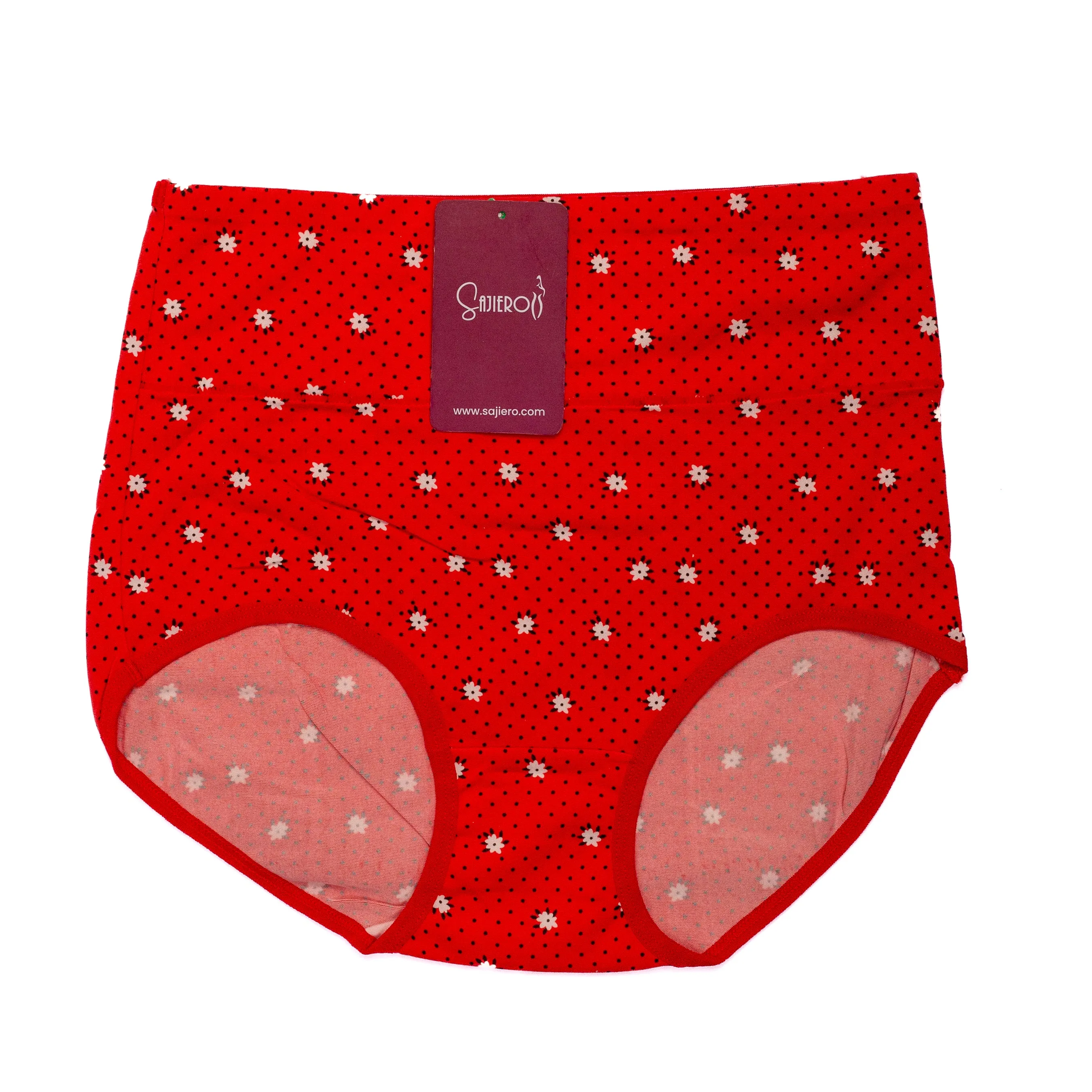 Sajiero Daisy Printed Brief Cotton Panty