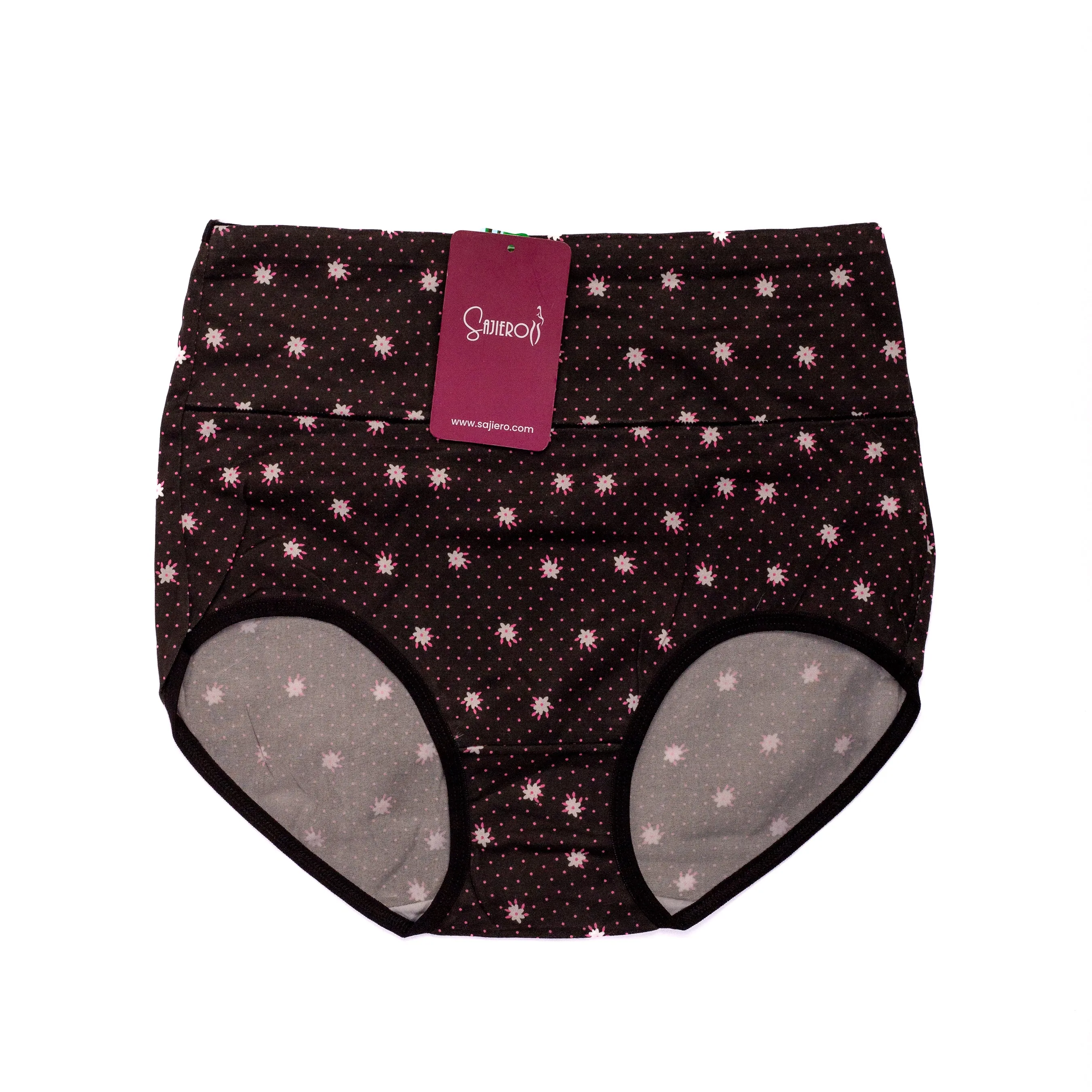 Sajiero Daisy Printed Brief Cotton Panty