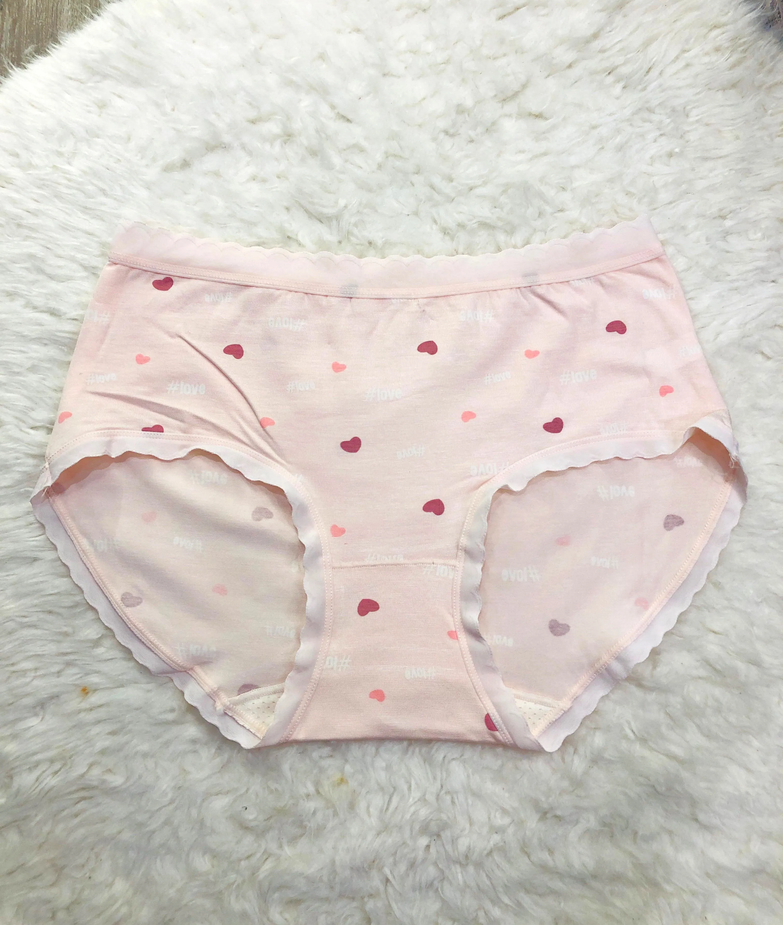 Sajiero Love Print Soft Cotton Panty