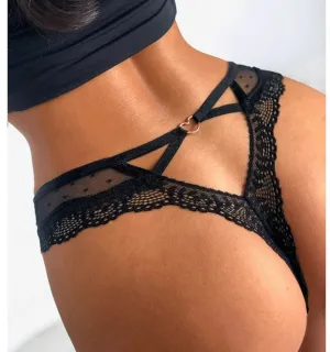 Sexy Lace Panties Women Transparent Heart Low-Waist  Hollow Out Thong