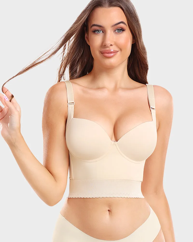 SheCurve®Built-In Shapewear Longline Push-Up Bra