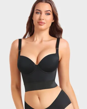 SheCurve®Built-In Shapewear Longline Push-Up Bra