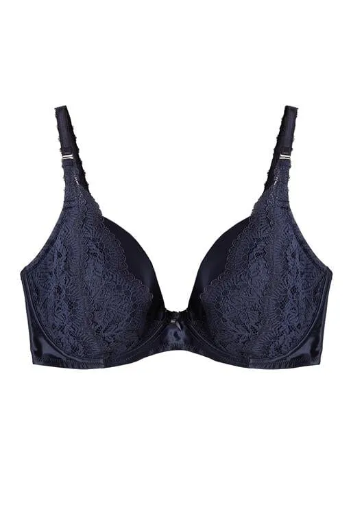 Sophia Navy Plunge & Push Up Bra