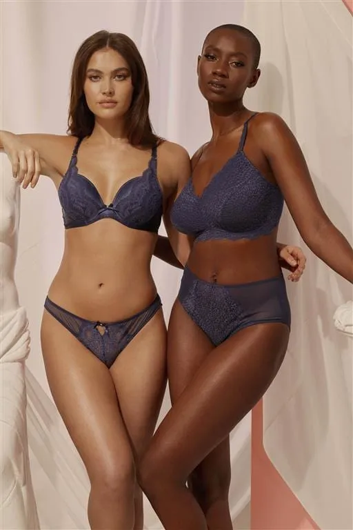 Sophia Navy Plunge & Push Up Bra