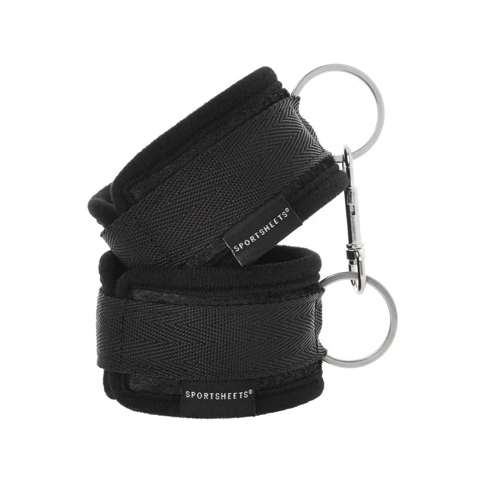 Sportsheets Soft Cuffs with Velcro Straps Black