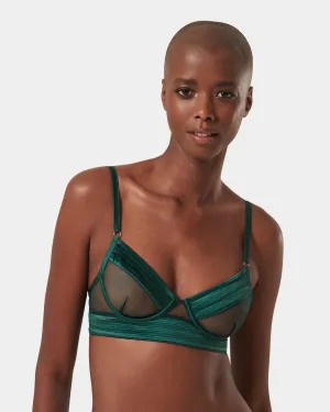 Stephanie Wired Bra Botanical Garden Green