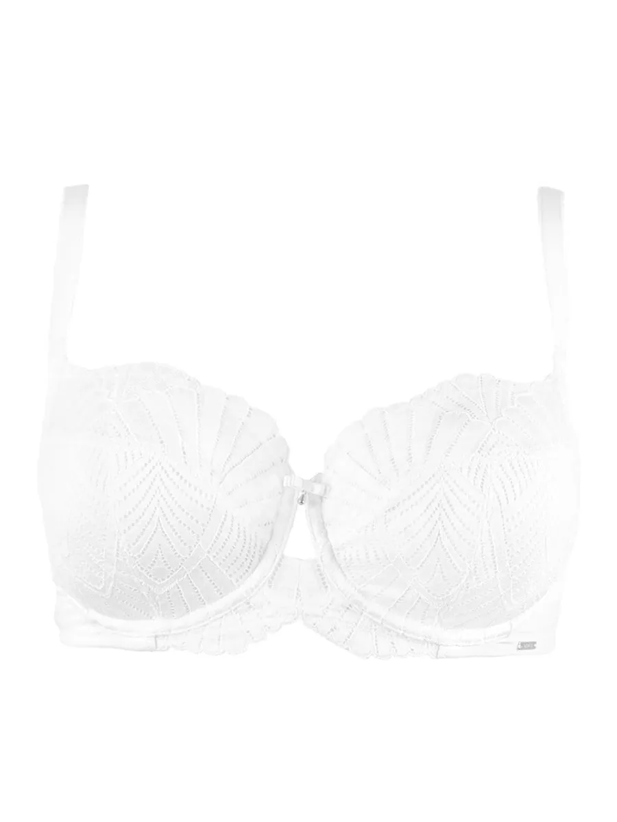 Sublime Lace Side Support Bra - White