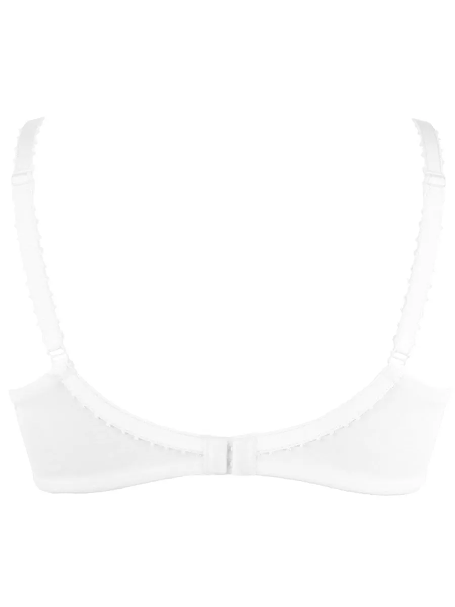 Sublime Lace Side Support Bra - White