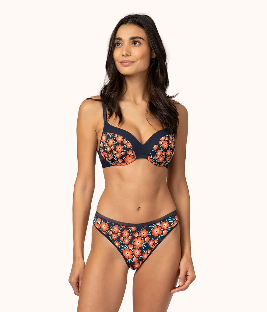 The No-Wire Push-Up - Print: Poppy Floral