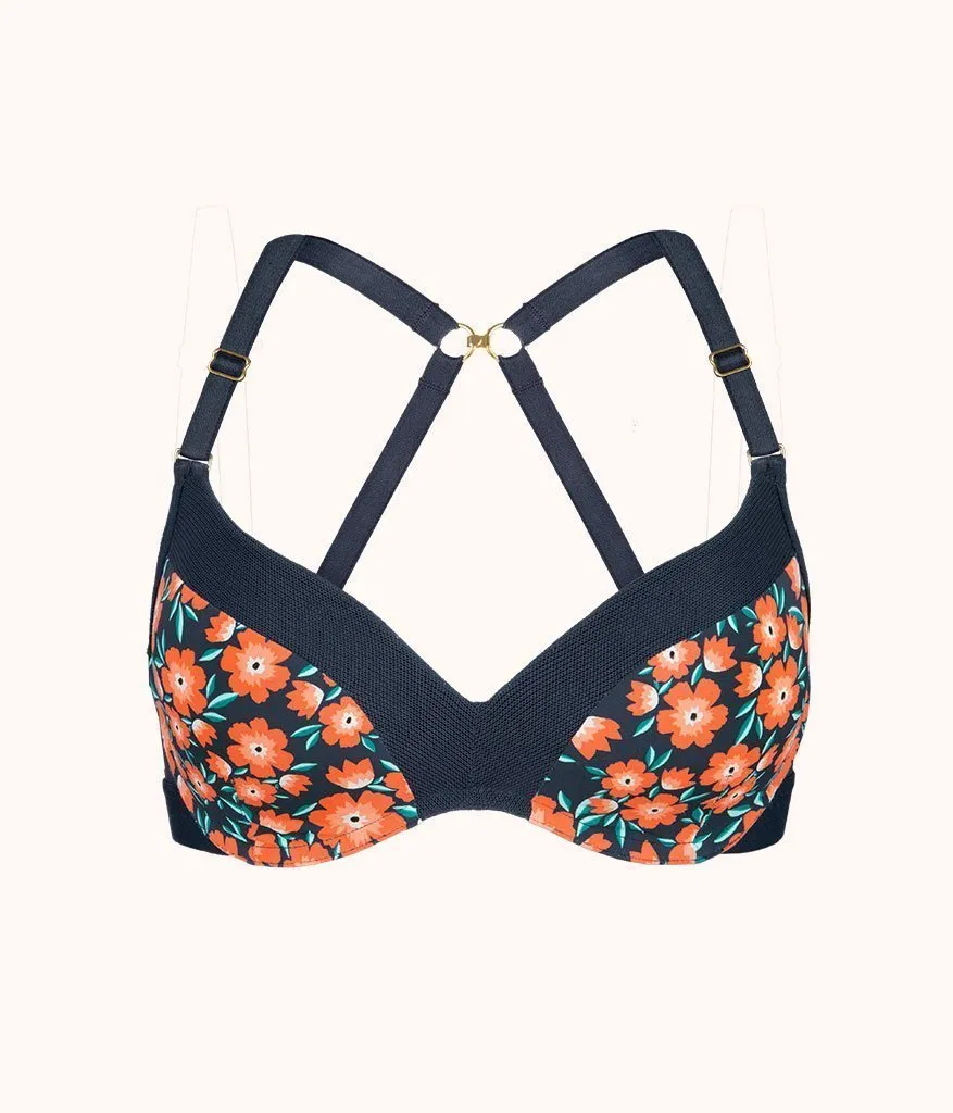 The No-Wire Push-Up - Print: Poppy Floral