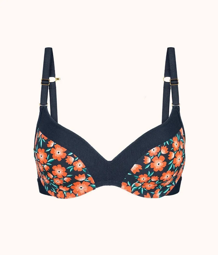 The No-Wire Push-Up - Print: Poppy Floral