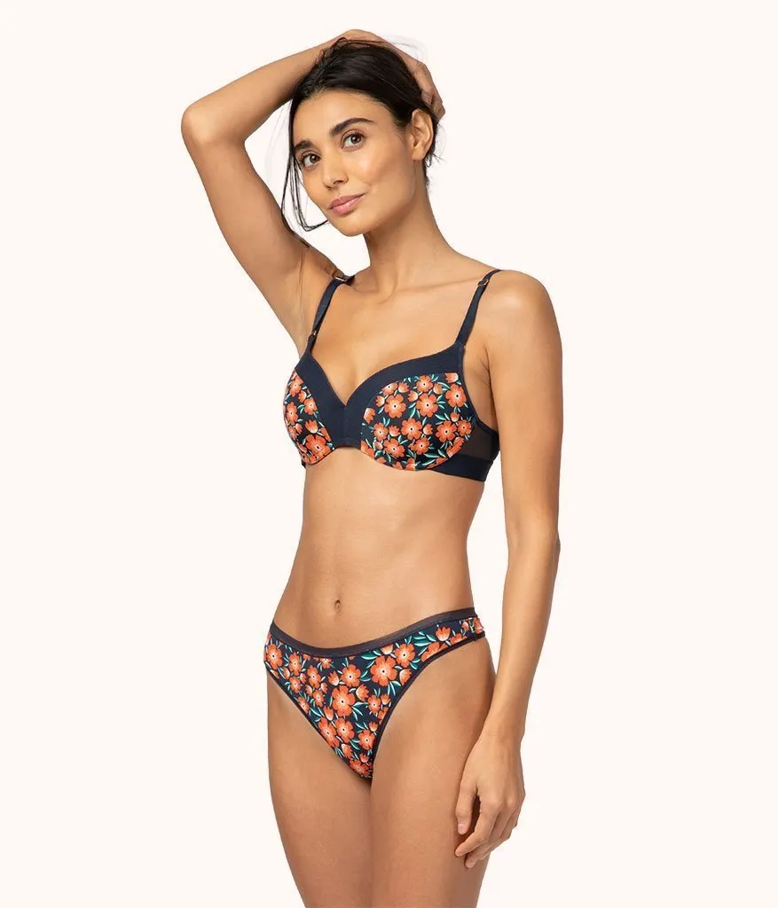 The No-Wire Push-Up - Print: Poppy Floral