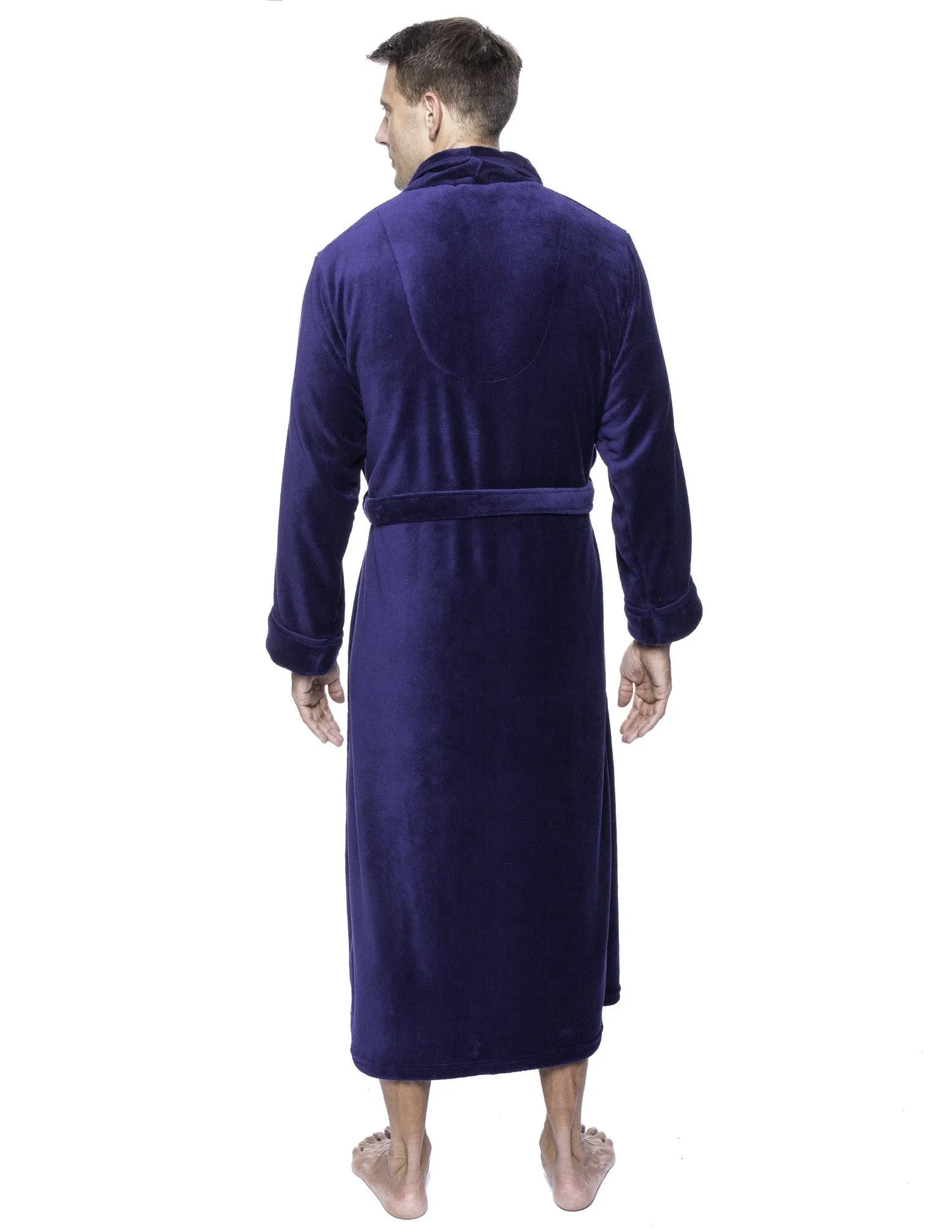 Twin Boat Men's Coral Fleece Plush Full Length Robe