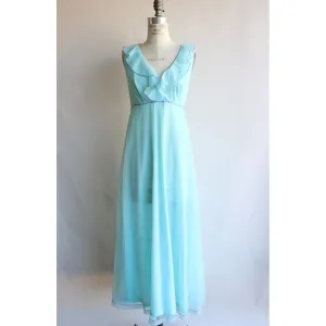 Vintage 1960s Blue Gossard Artemis Nightgown