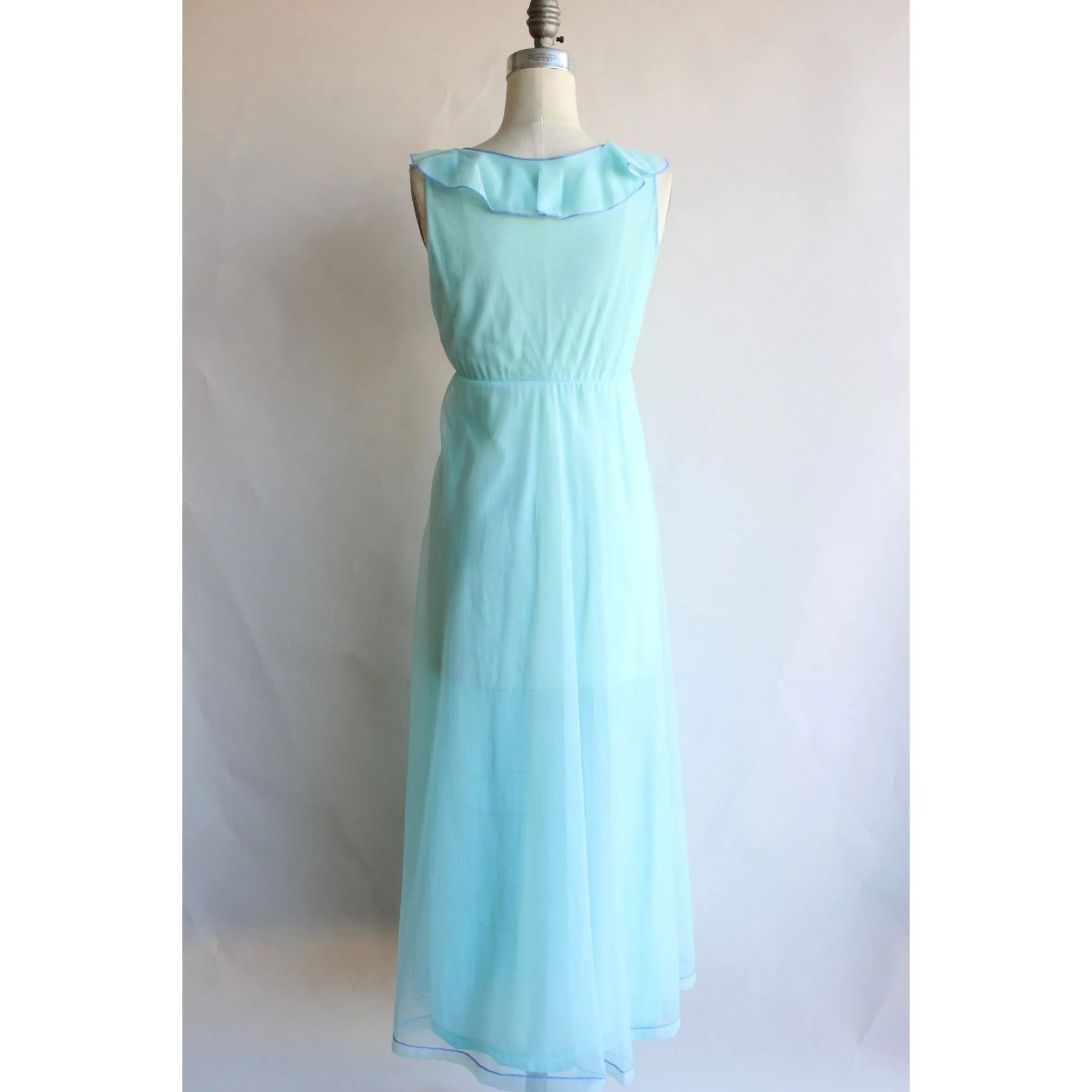 Vintage 1960s Blue Gossard Artemis Nightgown