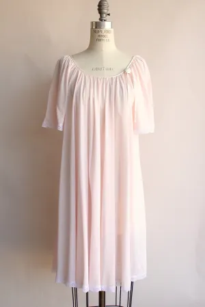 Vintage 1970s Miss Elaine Pink Nightgown