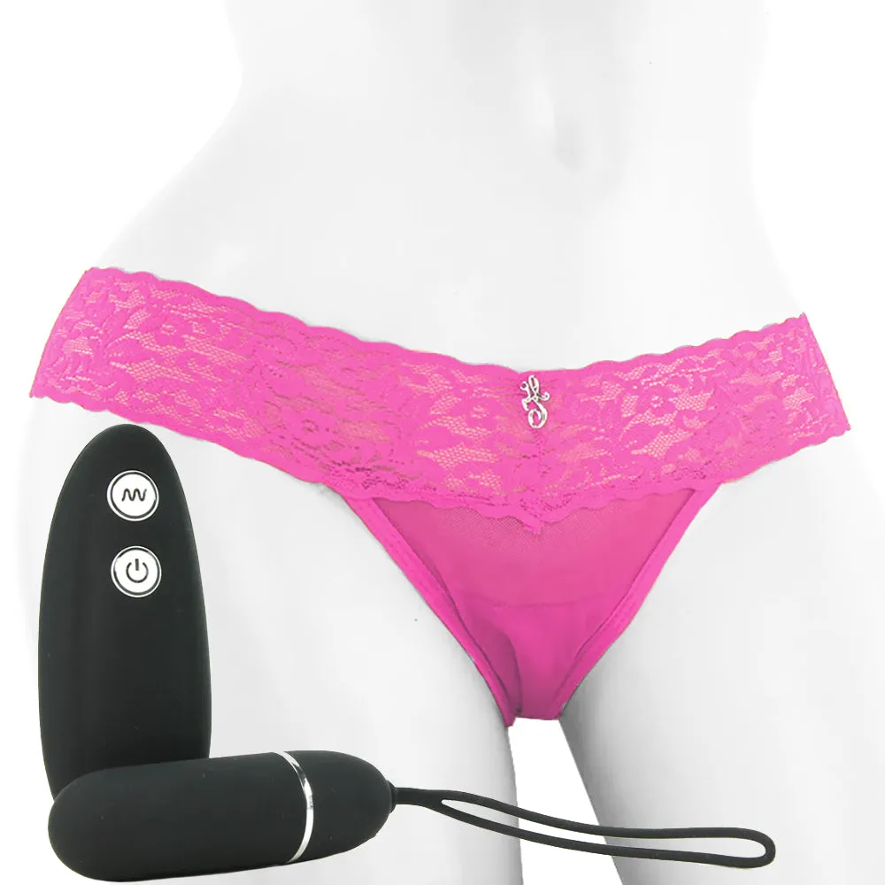 Wireless Remote Vibrating Pink Panties /M