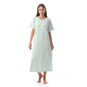 Women's Short Sleeve Cotton Nightgown, Casual & Chic Sleepwear